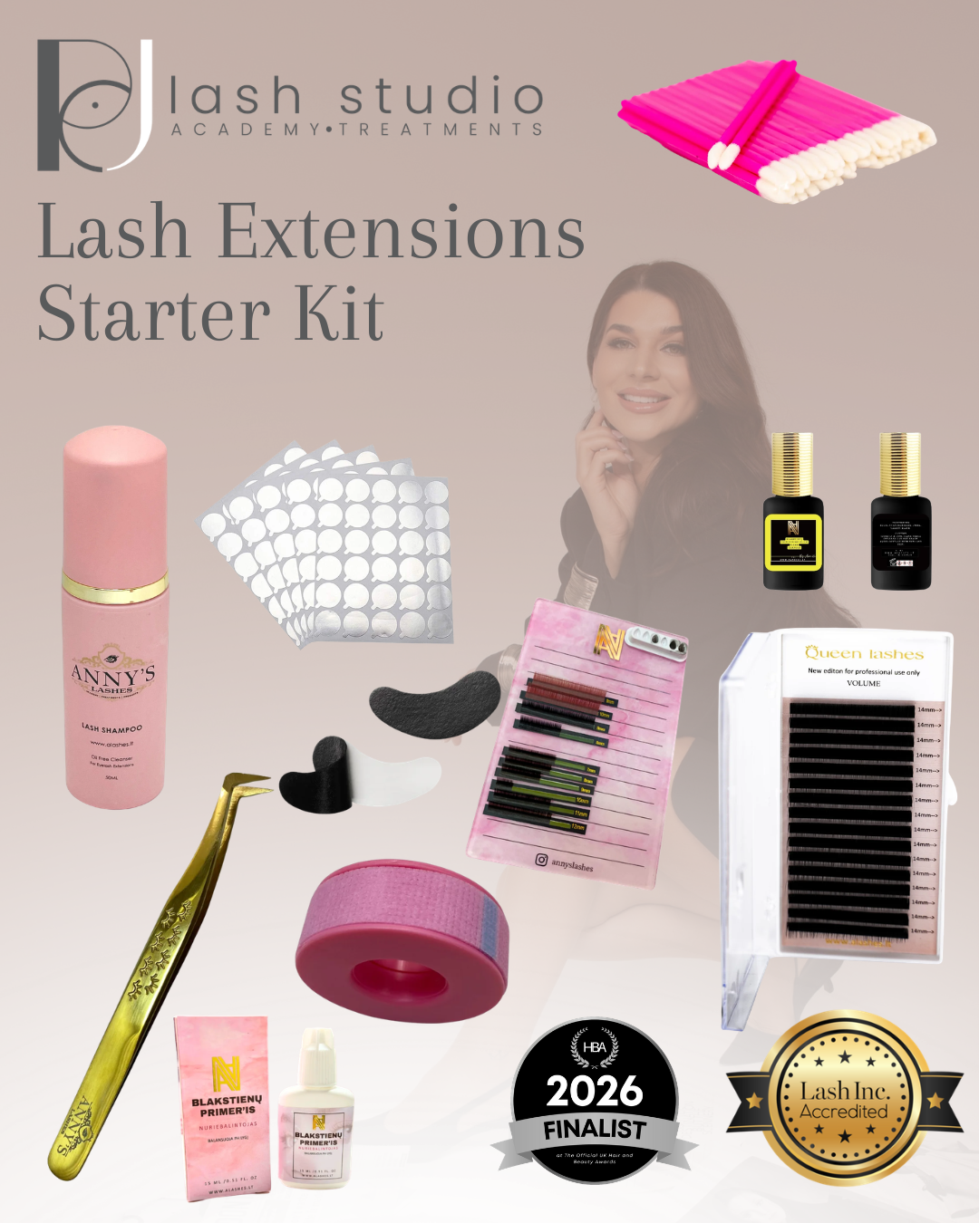 Professional Lash Extension Starter Kit (50–70 Treatments)