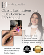 Classic Lash Extensions - 3 Day Face to Face Beginner Course + LED Method
